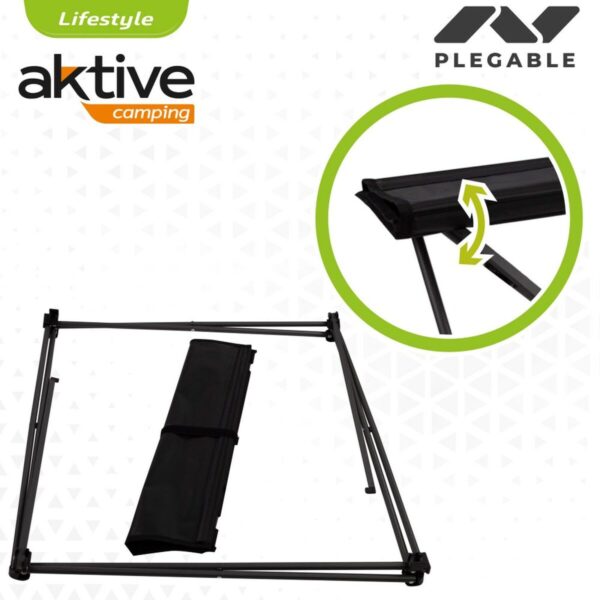 Table Klapptisch Aktive Schwarz Textil 61 x 51 x 50 cm (4 Stück) – Bild 4