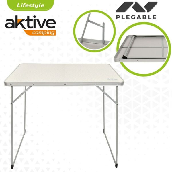 Table Klapptisch Aktive Weiß 80 x 70 x 60 cm (4 Stück) – Bild 4