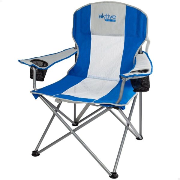 Camping Klappstuhl Aktive Blau Grau 57 x 97 x 60 cm (4 Stück) – Bild 2