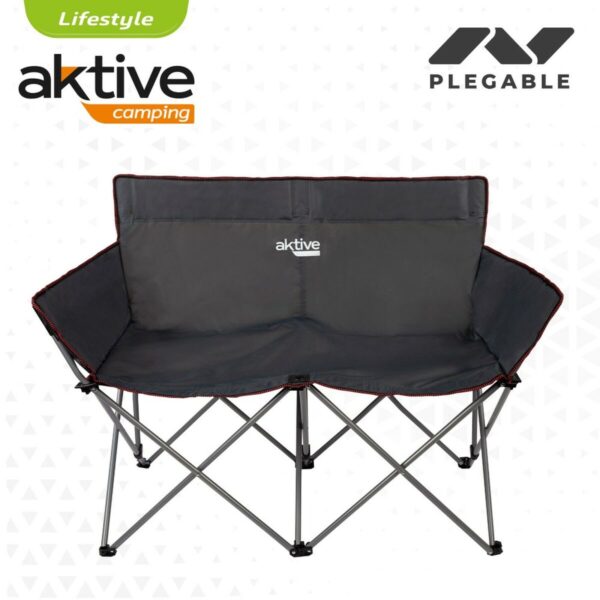 Zweisitzer-Sofa Aktive Schwarz Biegsam 107 x 88 x 63 cm (2 Stück) – Bild 4