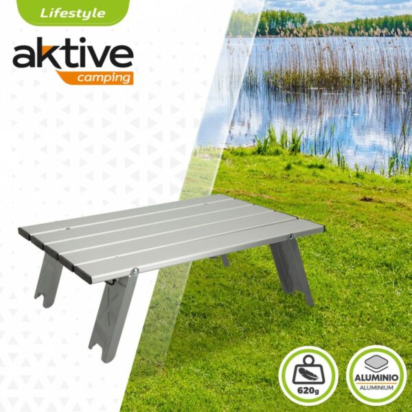 Table Klapptisch Aktive Silberfarben Aluminium 40 x 13 x 28,5 cm (4 Stück) – Bild 3