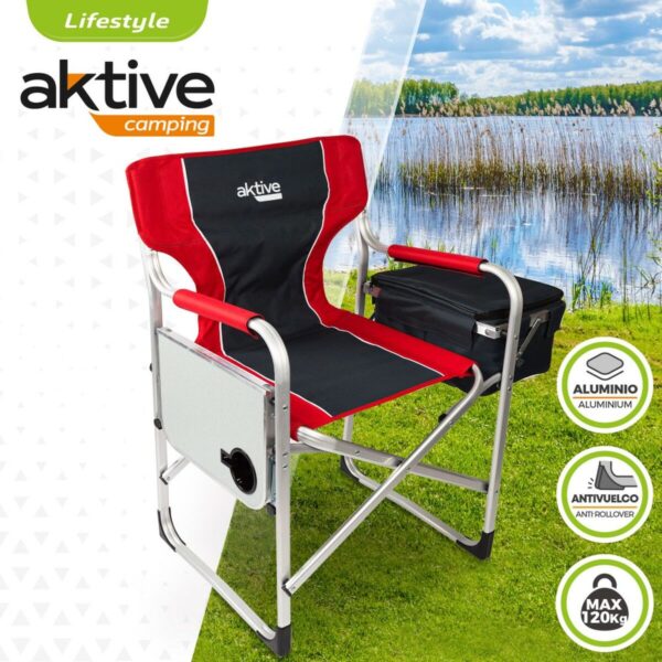 Camping Klappstuhl Aktive Grau Rot 61 x 92 x 52 cm (2 Stück) – Bild 3