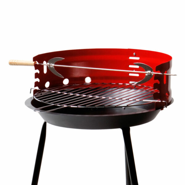 Grill Tragbarer Aktive Holz Eisen 37,5 x 70 x 38,5 cm (4 Stück) Rot – Bild 3