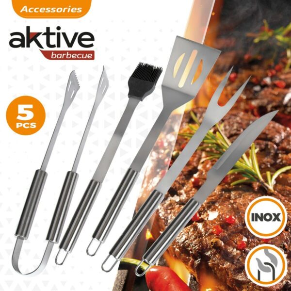 Grillzubehör Aktive Silikon Edelstahl 12 Stück 7,5 x 35 x 1,9 cm (5 Stücke) – Bild 3