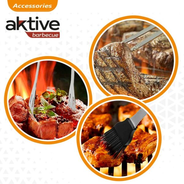 Grillzubehör Aktive Silikon Edelstahl 12 Stück 7,5 x 35 x 1,9 cm (5 Stücke) – Bild 5