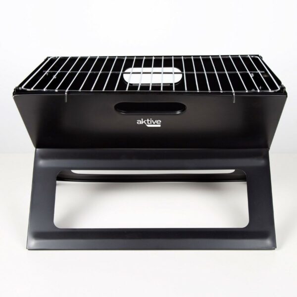 Grill Tragbarer Aktive Schwarz Stahl Eisen 45 x 30 x 29 cm – Bild 3
