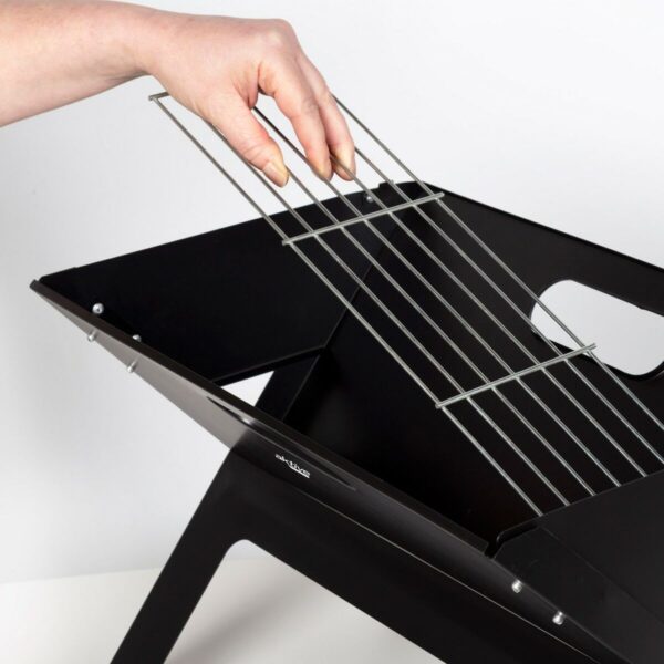 Grill Tragbarer Aktive Schwarz Stahl Eisen 45 x 30 x 29 cm – Bild 6
