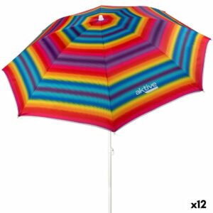 Sonnenschirm Aktive Bunt 180 x 185 x 180 cm (12 Stück)