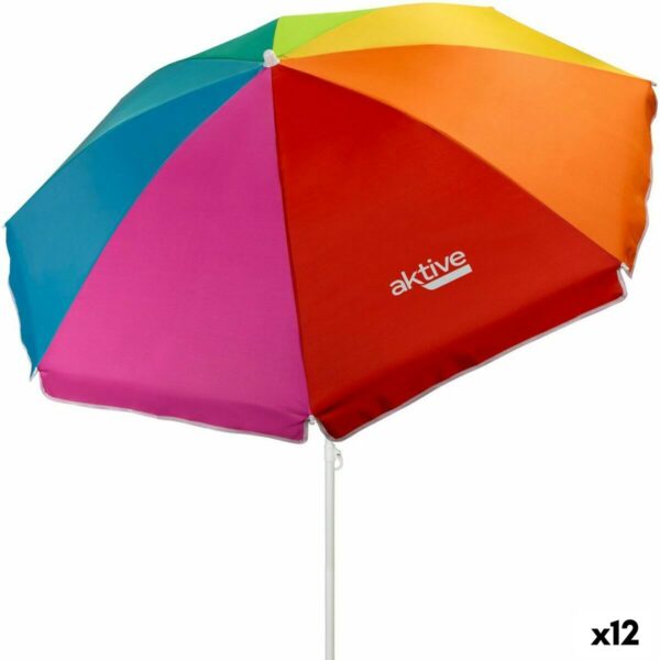 Sonnenschirm Aktive Bunt 180 x 185 x 180 cm 180 x 180 x 180 cm 180 x 189 x 180 cm (12 Stück)