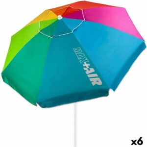 Sonnenschirm Aktive Bunt 200 x 200 x 200 cm 200 x 203 x 200 cm (6 Stück)