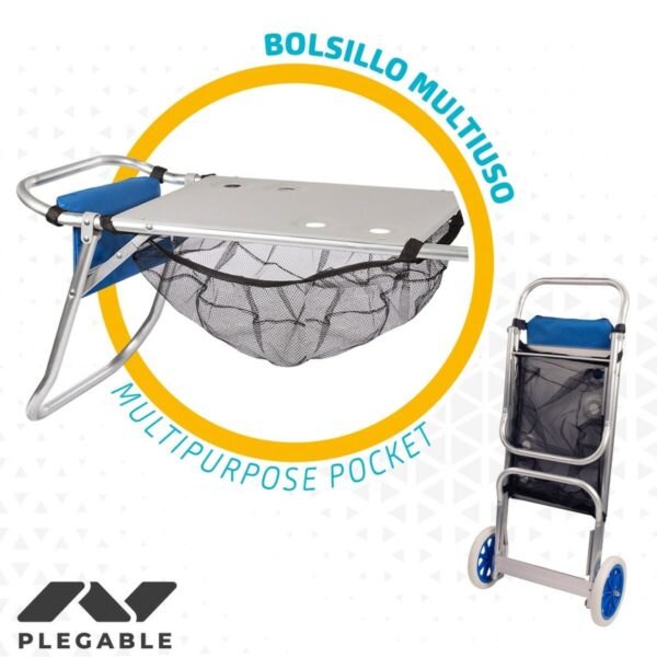 Mehrzweckwagen Aktive Blau 47 x 100 x 52 cm (4 Stück) – Bild 5