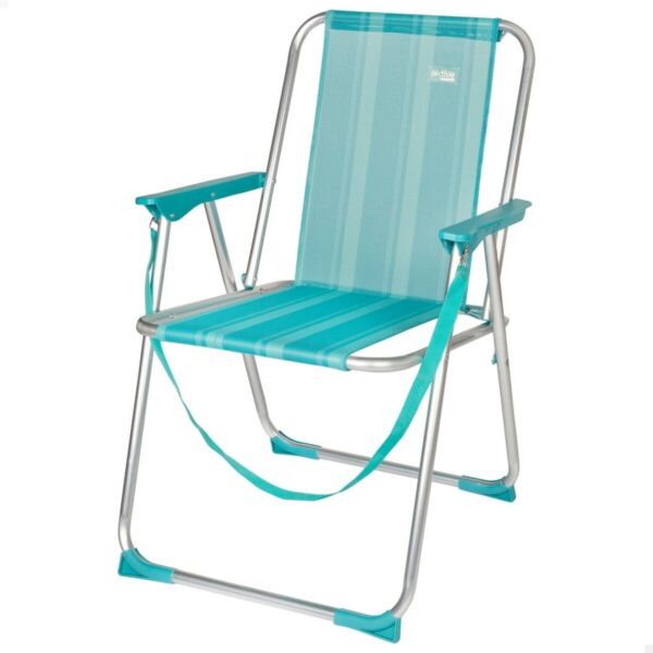 Gepolsterte Campingstuhl Aktive Mediterranean türkis 44 x 76 x 45 cm (4 Stück) – Bild 2