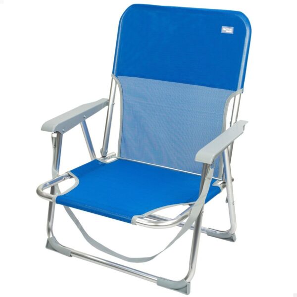 Gepolsterte Campingstuhl Aktive Gomera Blau 44 x 72 x 35 cm (4 Stück) – Bild 2