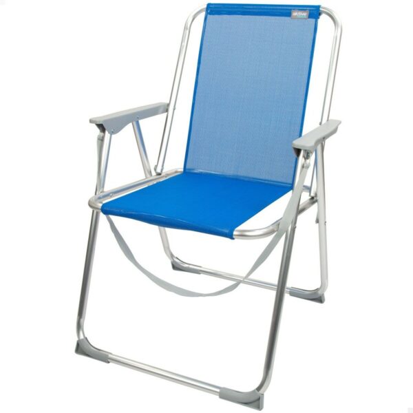 Gepolsterte Campingstuhl Aktive Gomera Blau 44 x 76 x 45 cm (4 Stück) – Bild 2