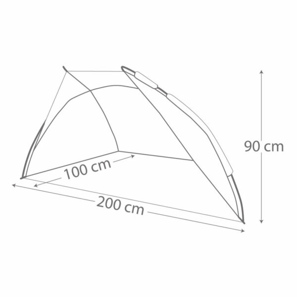 Windschutz Aktive 200 x 90 x 100 cm – Bild 5