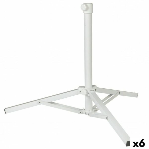 Fuß für Sonnenschirm Aktive Weiß Metall 61 x 49,5 x 61 cm (6 Stück) – Bild 3