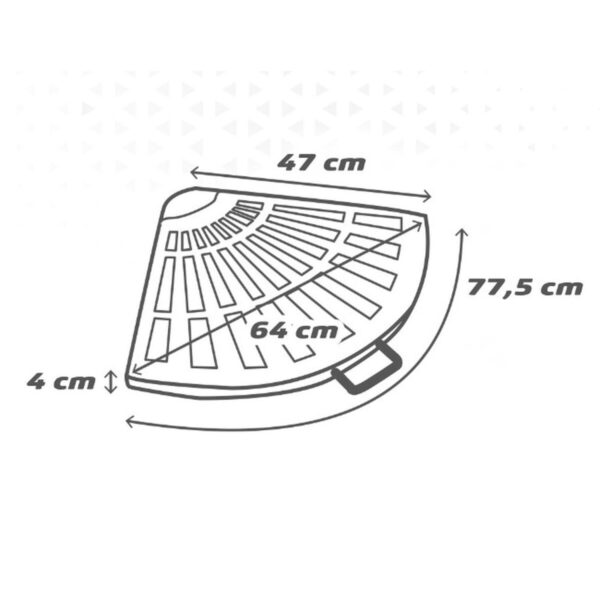 Fuß für Sonnenschirm Aktive Schwarz Aluminium Polyesterharz 47 x 4 x 64 cm 1 Stücke – Bild 3