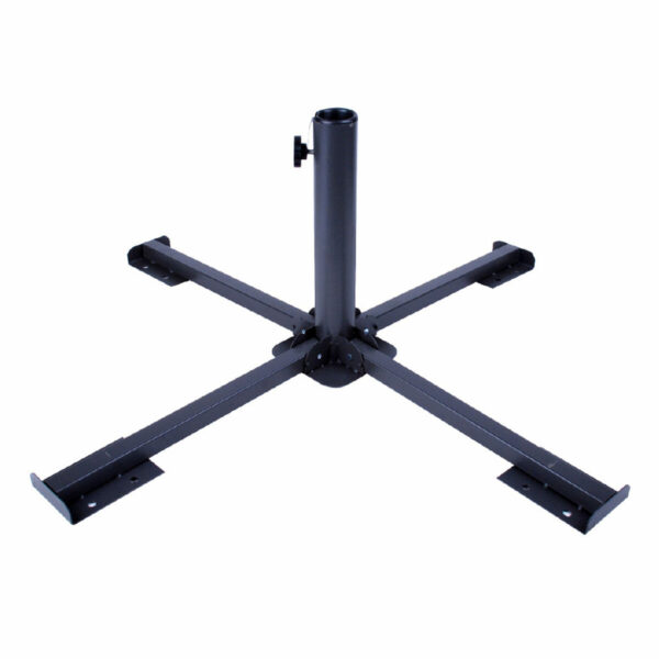 Fuß für Sonnenschirm Aktive 86 x 34 x 86 cm Schwarz Metall (2 Stück) – Bild 2