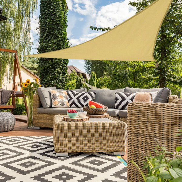 Sonnensegel Aktive Dreieckig 360 x 0,3 x 360 cm (6 Stück) – Bild 4