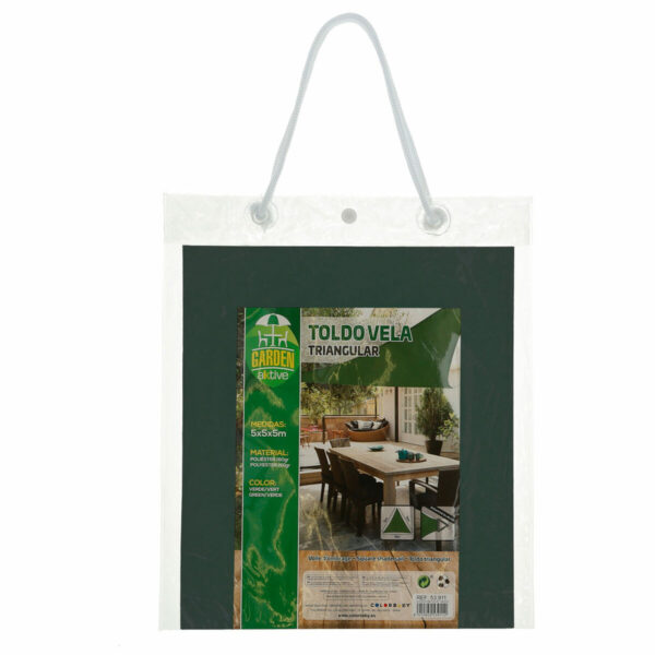 Sonnensegel Aktive Dreieckig grün 500 x 0,5 x 500 cm (4 Stück) – Bild 4