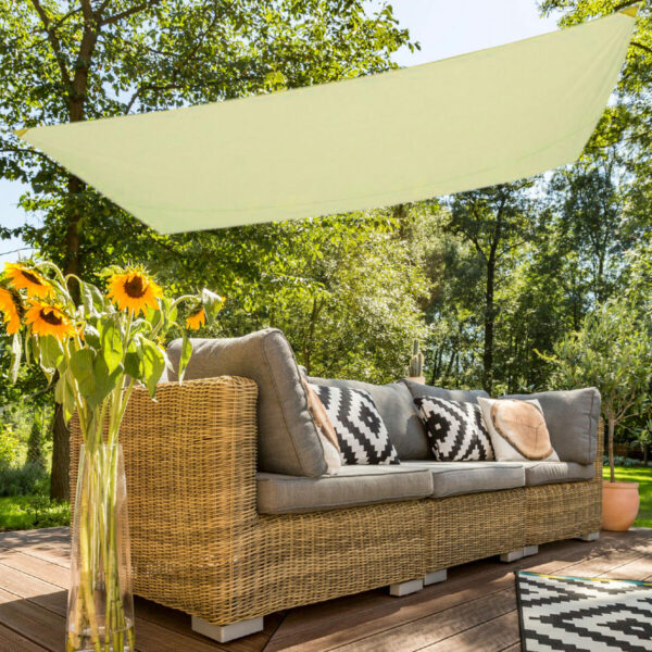 Sonnensegel Aktive rechteckig Creme 200 x 0,5 x 300 cm (6 Stück) – Bild 4