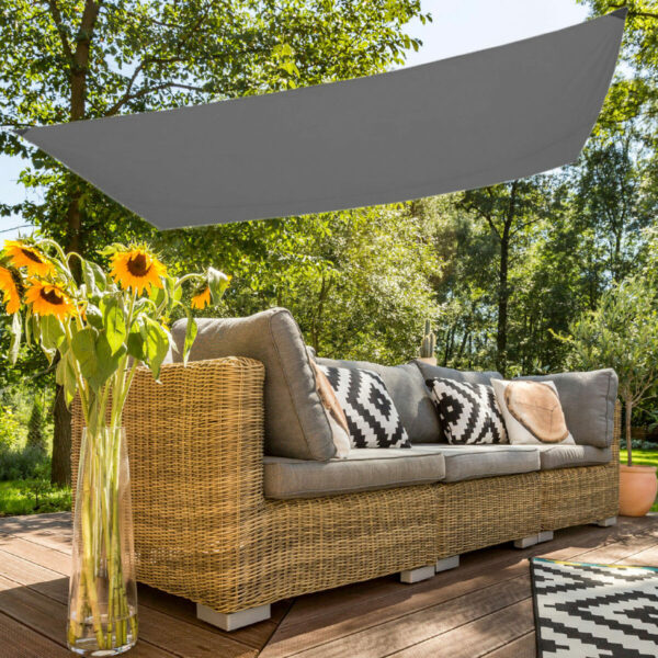 Rechteckiges Sonnensegel Aktive Grau 200 x 0,5 x 300 cm rechteckig (6 Stück) – Bild 4