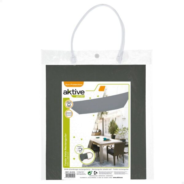 Rechteckiges Sonnensegel Aktive Grau 200 x 0,5 x 300 cm rechteckig (6 Stück) – Bild 5