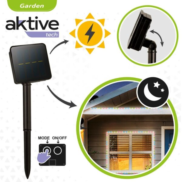 Lichtband Aktive LED Bunt Garten 3 m (6 Stück) – Bild 4