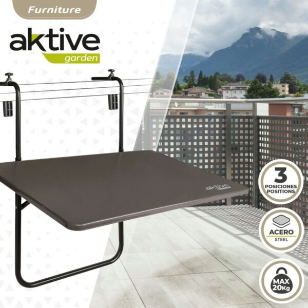 Table Klapptisch Aktive Zum Aufhängen auf dem Balkon Stahl 60 x 66,5 x 40 cm (4 Stück) – Bild 4
