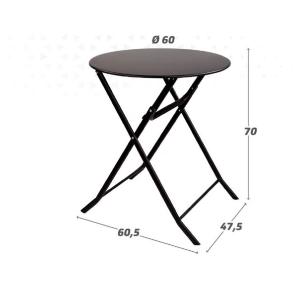 Table Klapptisch Aktive 60 x 70 x 60 cm Stahl – Bild 3