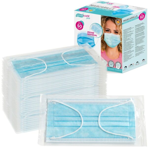Schachtel mit Hygienemasken SensiKare 50 Stücke (12 Stück) – Bild 3