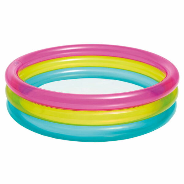Aufblasbares Planschbecken für Kinder Intex Regenbogen Ringe 63 L 86 x 25 x 86 cm (12 Stück) – Bild 2