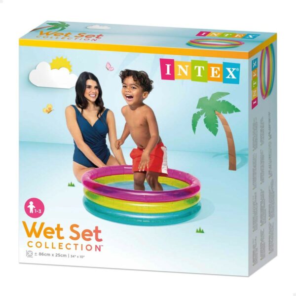 Aufblasbares Planschbecken für Kinder Intex Regenbogen Ringe 63 L 86 x 25 x 86 cm (12 Stück) – Bild 4