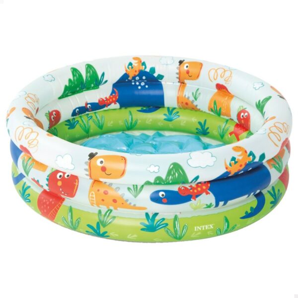 Aufblasbares Planschbecken für Kinder Intex Dinosaurier Ringe 28 L 33 L 61 x 22 x 61 cm (12 Stück) – Bild 2