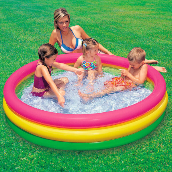 Aufblasbares Planschbecken für Kinder Intex Sunset Ringe 131 L 114 x 25 x 114 cm (6 Stück) – Bild 3