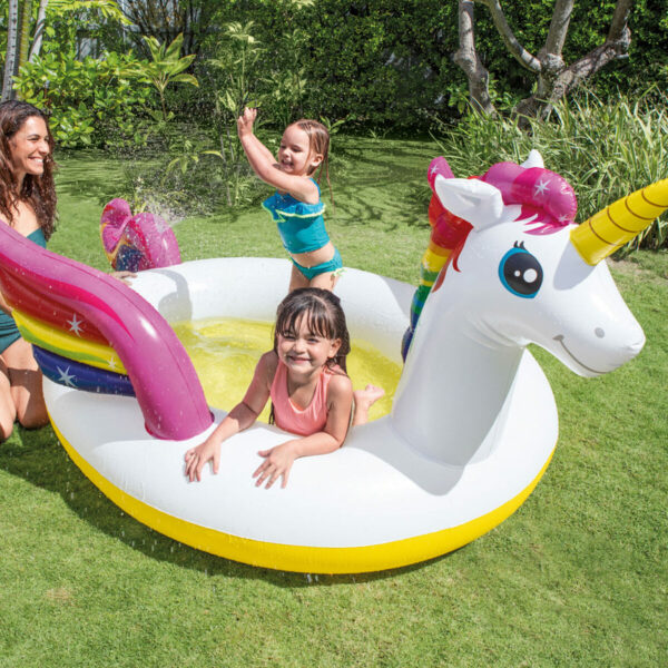 Aufblasbares Planschbecken für Kinder Intex Einhorn 151 L 27,2 x 10,4 x 19,3 cm (4 Stück) – Bild 3