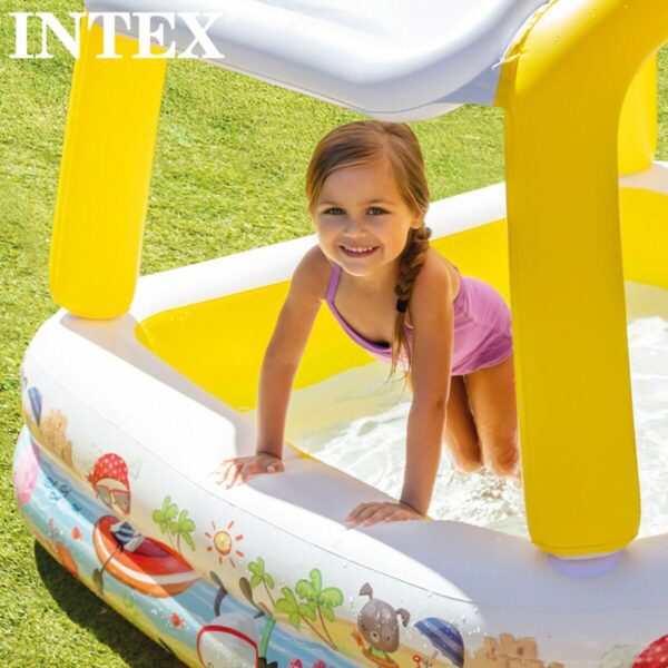 Aufblasbares Planschbecken für Kinder Intex Markise 295 L 157 x 122 x 157 cm (3 Stück) – Bild 4