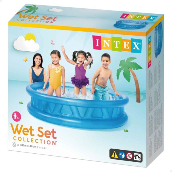 Aufblasbares Planschbecken für Kinder Intex Blau kreisförmig 790 L 188 x 46 x 188 cm (3 Stück) – Bild 4