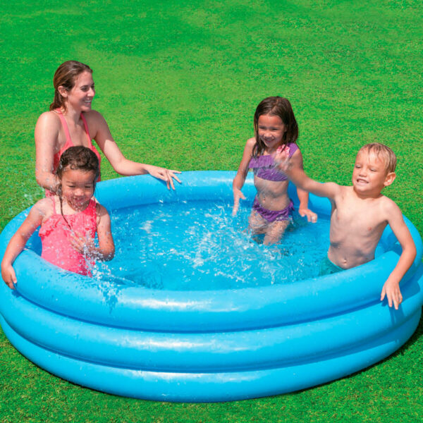 Aufblasbares Planschbecken für Kinder Intex Blau Ringe 581 L 168 x 40 cm (6 Stück) – Bild 3