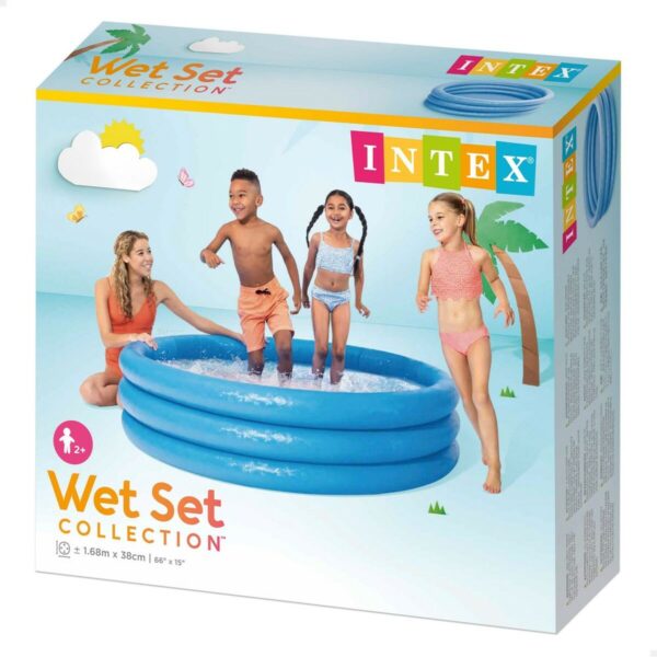 Aufblasbares Planschbecken für Kinder Intex Blau Ringe 581 L 168 x 40 cm (6 Stück) – Bild 4