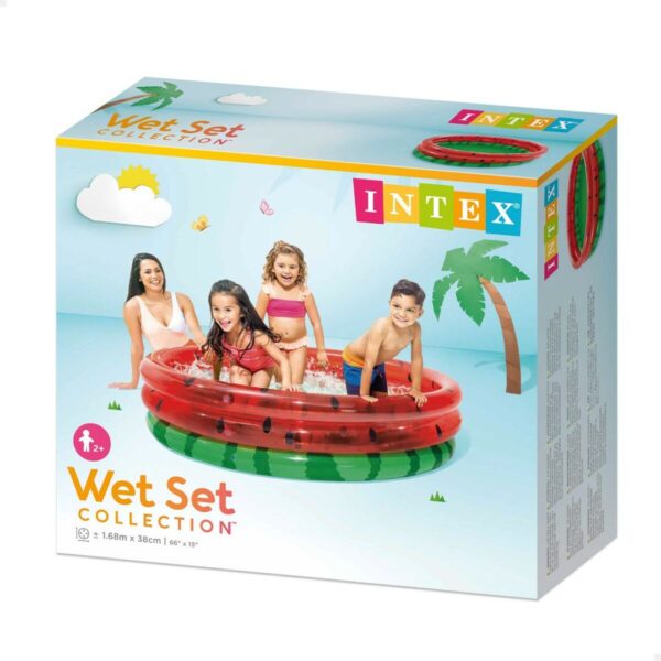Aufblasbares Planschbecken für Kinder Intex Wassermelone Ringe 581 L 168 x 38 x 168 cm (6 Stück) – Bild 5