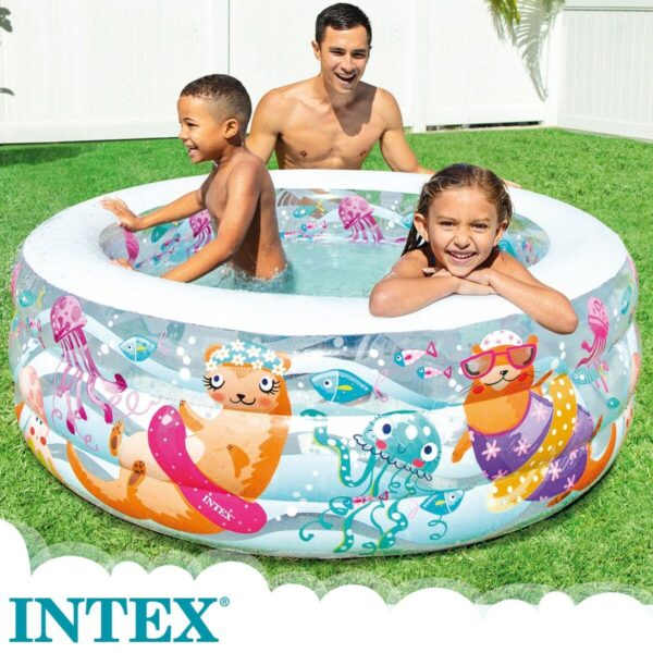 Aufblasbares Planschbecken für Kinder Intex Wassermann 360 L 152 x 56 x 152 cm (3 Stück) – Bild 4