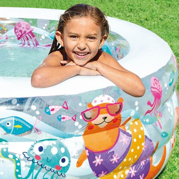 Aufblasbares Planschbecken für Kinder Intex Wassermann 360 L 152 x 56 x 152 cm (3 Stück) – Bild 3