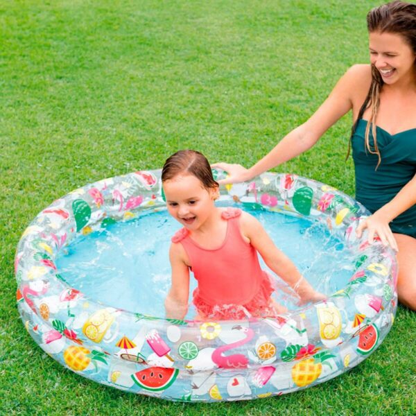 Aufblasbares Planschbecken für Kinder Intex Tropical Ringe 150 l 122 x 25 cm (12 Stück) – Bild 3