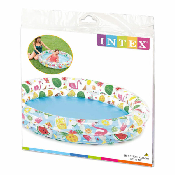 Aufblasbares Planschbecken für Kinder Intex Tropical Ringe 150 l 122 x 25 cm (12 Stück) – Bild 4
