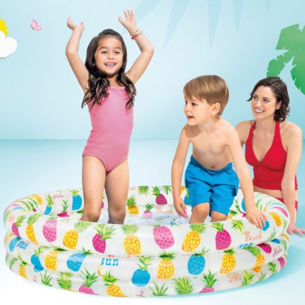 Aufblasbares Planschbecken für Kinder Intex Ananas Ringe 248 L 132 x 28 x 132 cm (12 Stück) – Bild 3