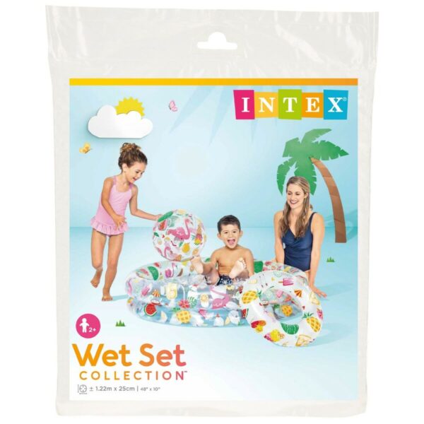 Aufblasbares Planschbecken für Kinder Intex Tropical Ringe 150 l 122 x 25 cm (12 Stück) – Bild 5