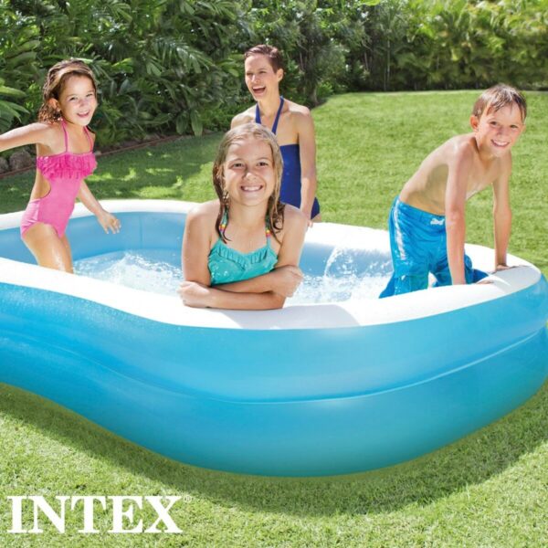 Aufblasbarer Pool Intex Blau Weiß Blau/Weiß 540 L 203 x 48 x 152 cm (3 Stück) – Bild 4