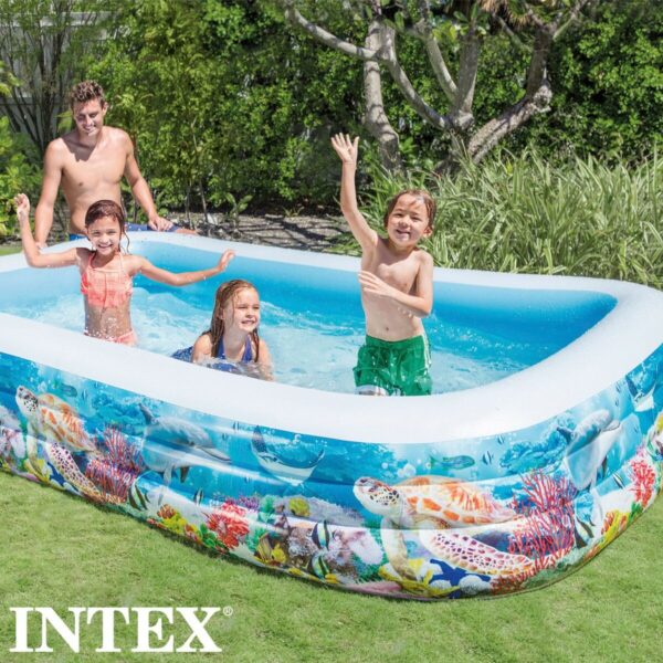 Aufblasbares Planschbecken für Kinder Intex Tropical 1020 L 305 x 56 x 183 cm (2 Stück) – Bild 3