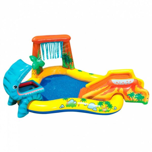 Aufblasbares Planschbecken für Kinder Intex Spielplatz Dinosaurier 272 L 249 x 109 x 191 cm (2 Stück) – Bild 2